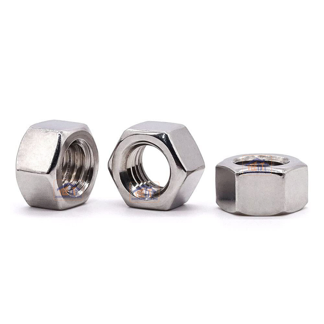 GALVANISED Hex Nuts Hexagon Nuts Plain Finish Full Thread (1kg ...
