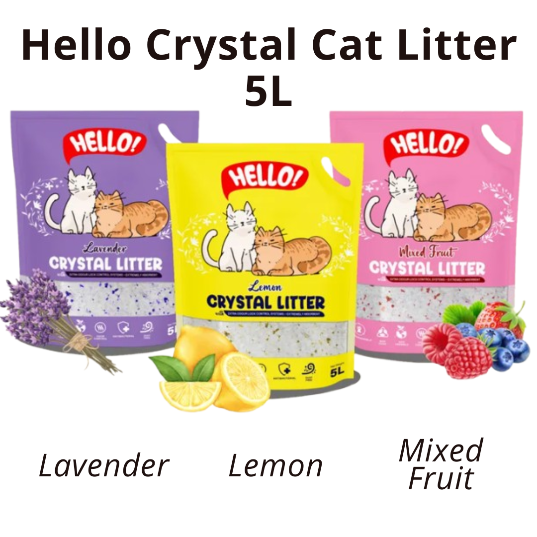 Cat Odor Absorbing Crystals Reference: Hello Crystal Cat Litter Absorb Odor Pasir Kucing Kristal Wangi