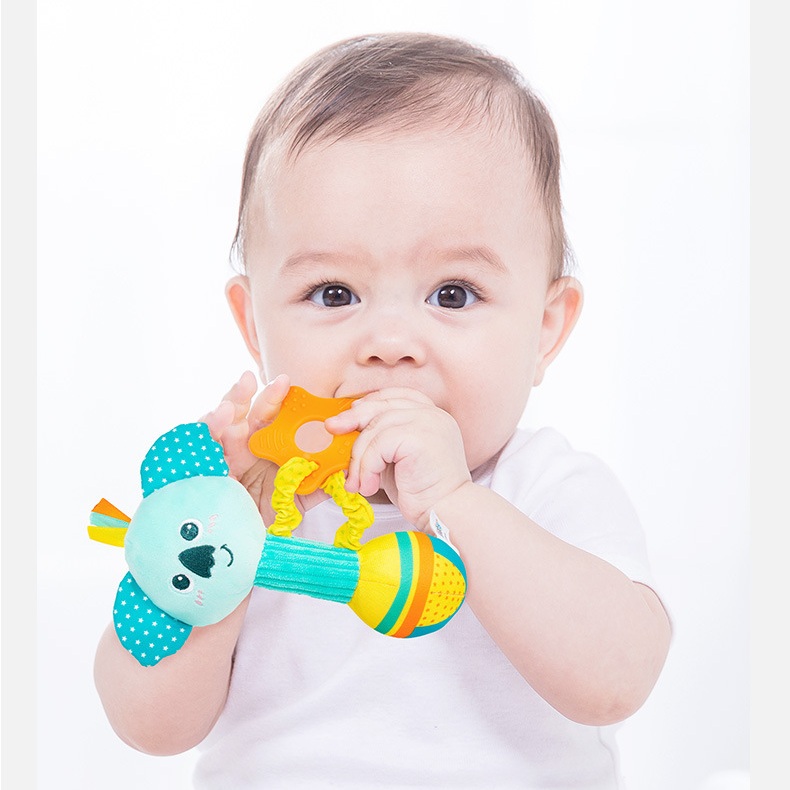 Jollybaby Baby Hand Rattle Toy With Teether Toy / Baby Toy / Baby ...