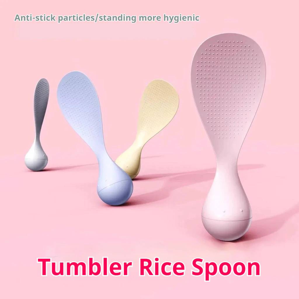 🥄 3PCS Tumbler Rice Spoon Tumbler Anti-Stick Rice Stand Up Non Stick ...