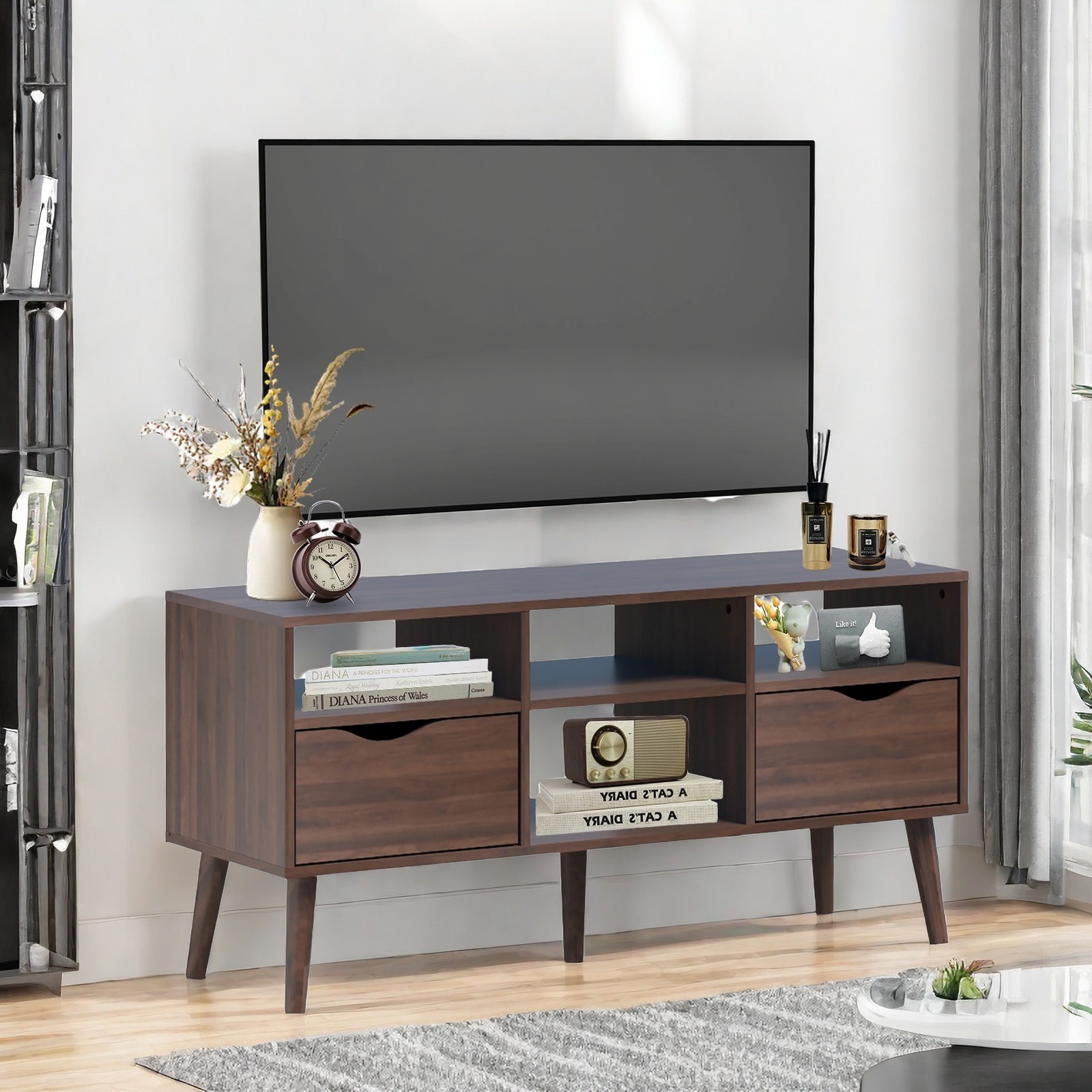 deTrend Rak TV Cabinet Storage /TV Rack/TV Kabinet / Rack TV /Solid ...