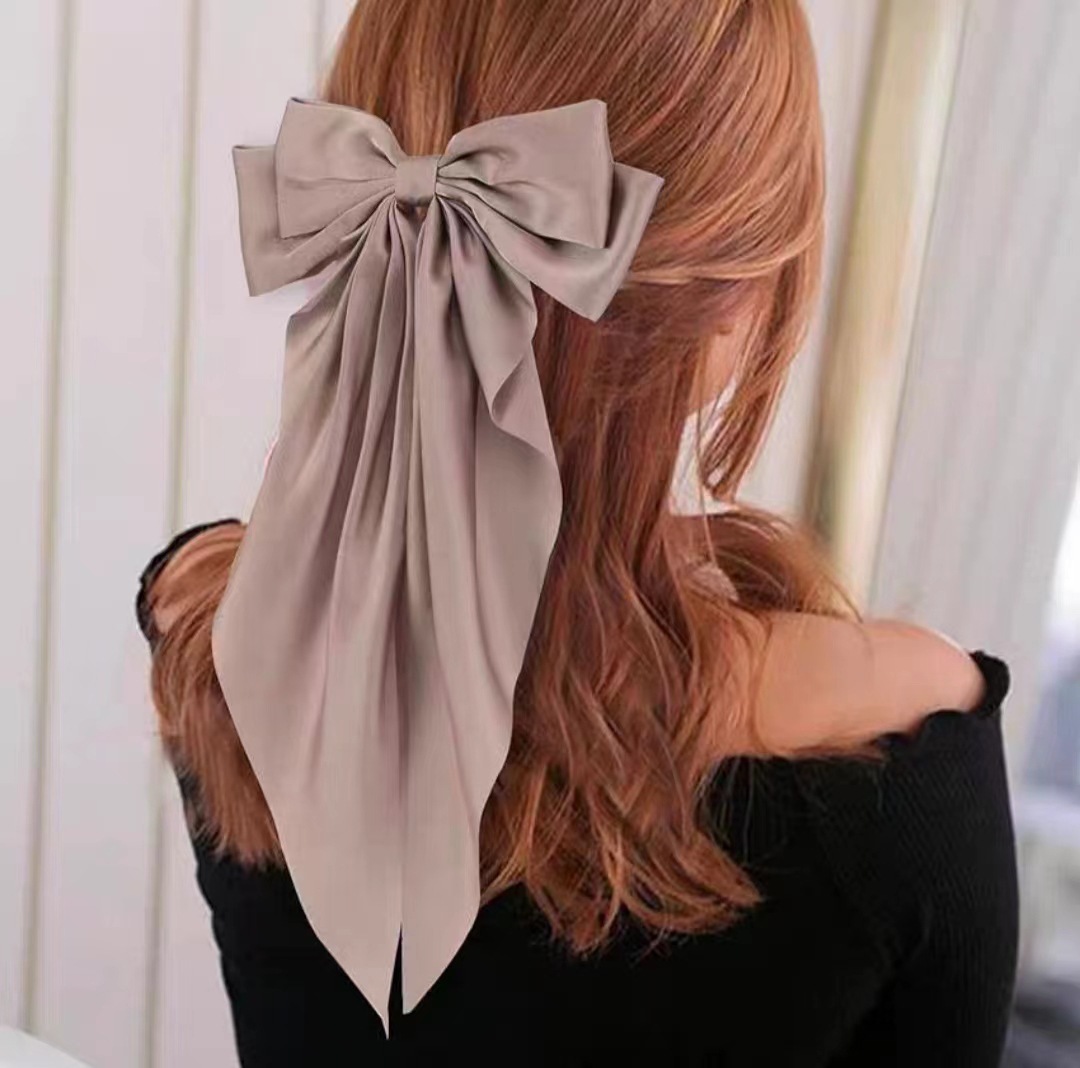 Aksesori Rambut Klip Reben Tali Pin Band Ribbon Hair Clip Band Rope Pin ...