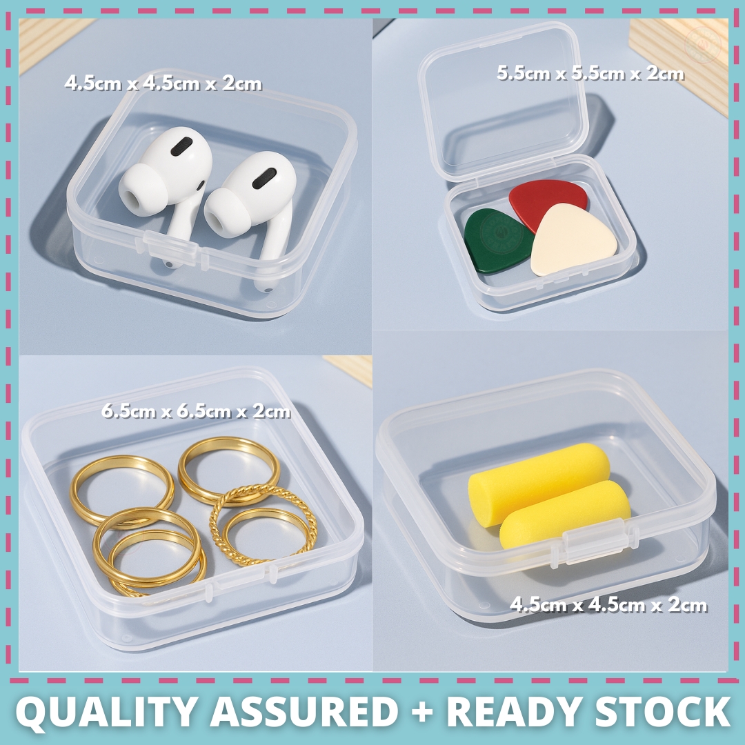 Momoyocraft Mini Storage Box Jewellery Box Kotak Plastik Transparent ...