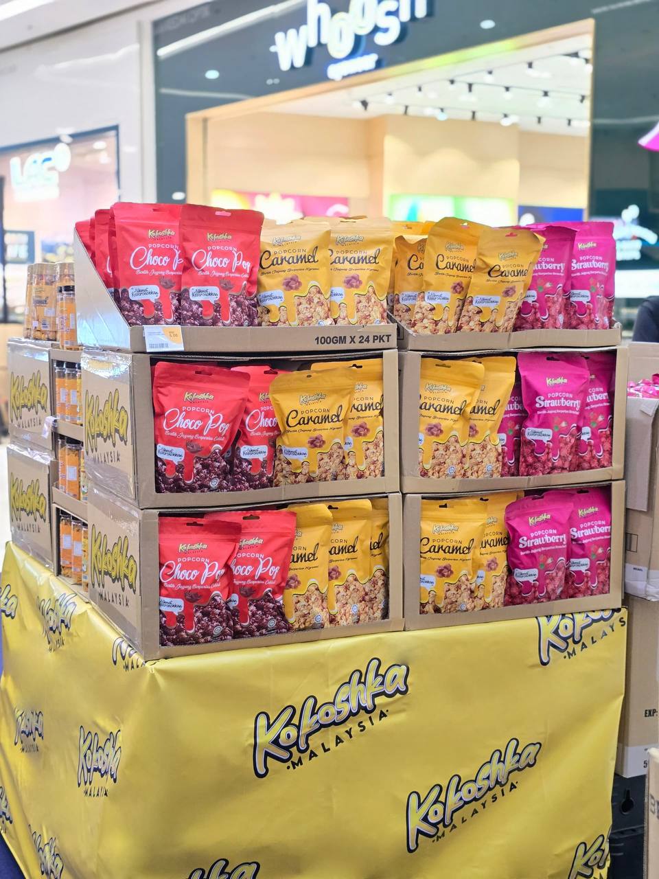 Strawberry Popcorn 100G Pouch Zip Bag Kokoshka Malaysia | Shopee Malaysia