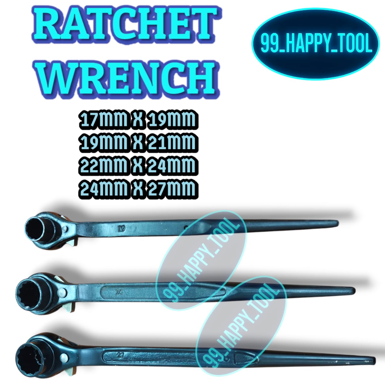 Double Ratchet Wrench Two Way Double Headed Ratchet Scaffold Socket ...