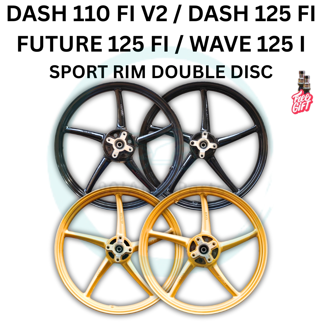 SPORT RIM SP522 DOUBLE DISC HONDA DASH 110 V2 DASH 110 FI DASH 125 FI ...
