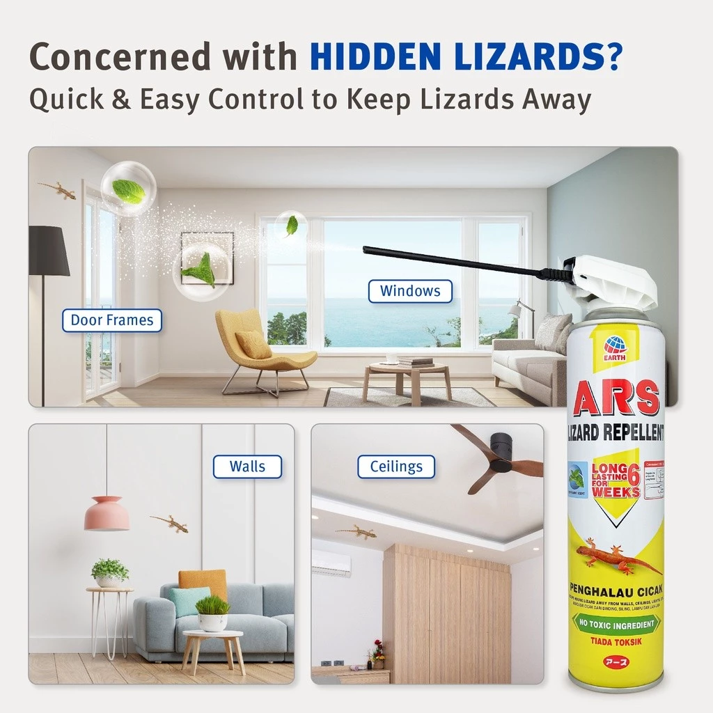 ARS Pest Control Spray – Kills Lizards, Flies, Mosquitoes, Roaches ...