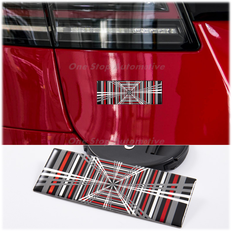 Tesla Plaid High Performance Metal Logo Sticker OEM Car Styling Rear ...