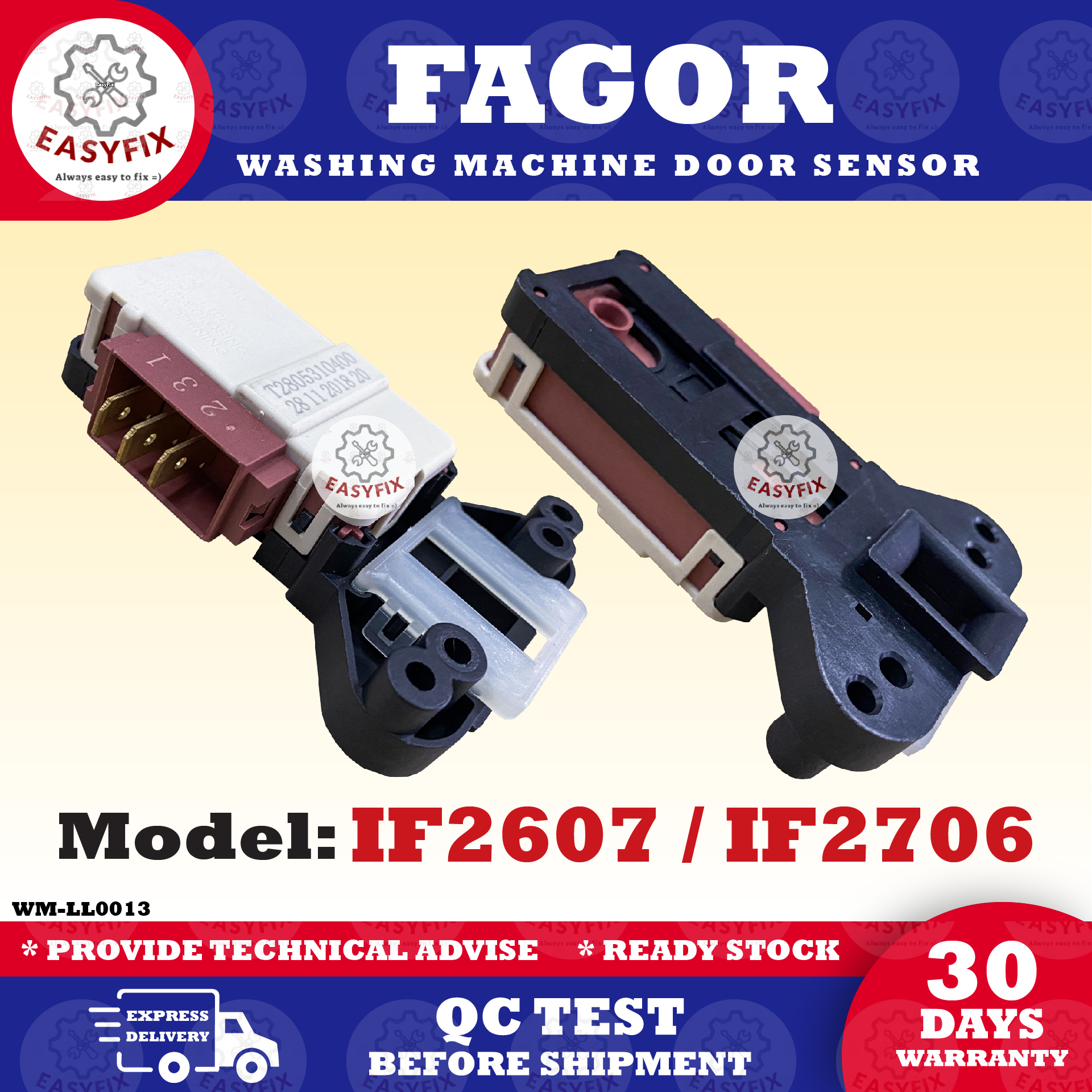 White Door Handle For Fagor Washing Machines - Part. Nr. Fagor / Brandt LA8E000L0 - View #6