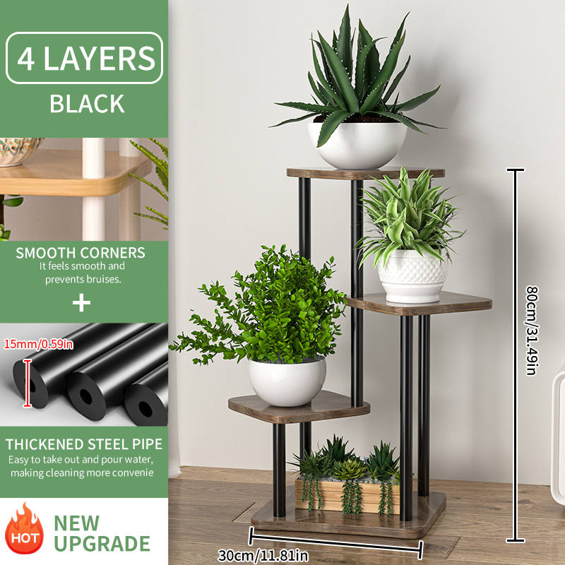 Multi-tier Iron Flower Rack Stand for Decorative Plant Display, Sturdy ...