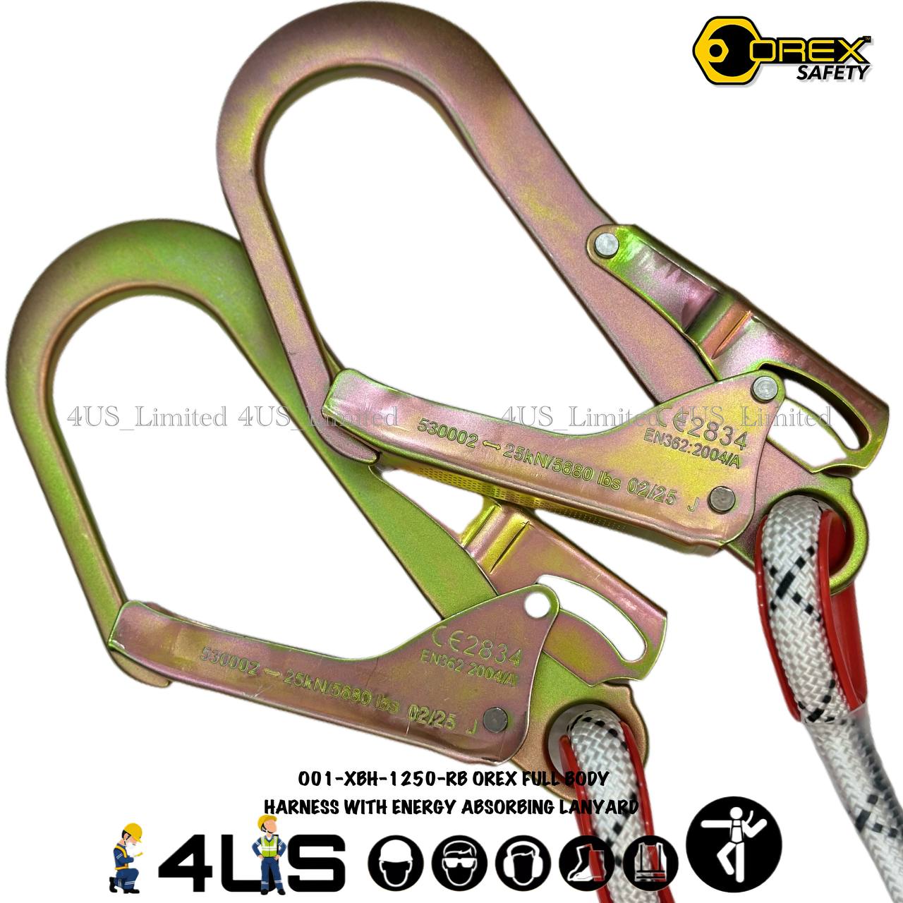 OREX Safety Full Body Harness with 5 Adjustable Point and Front ...