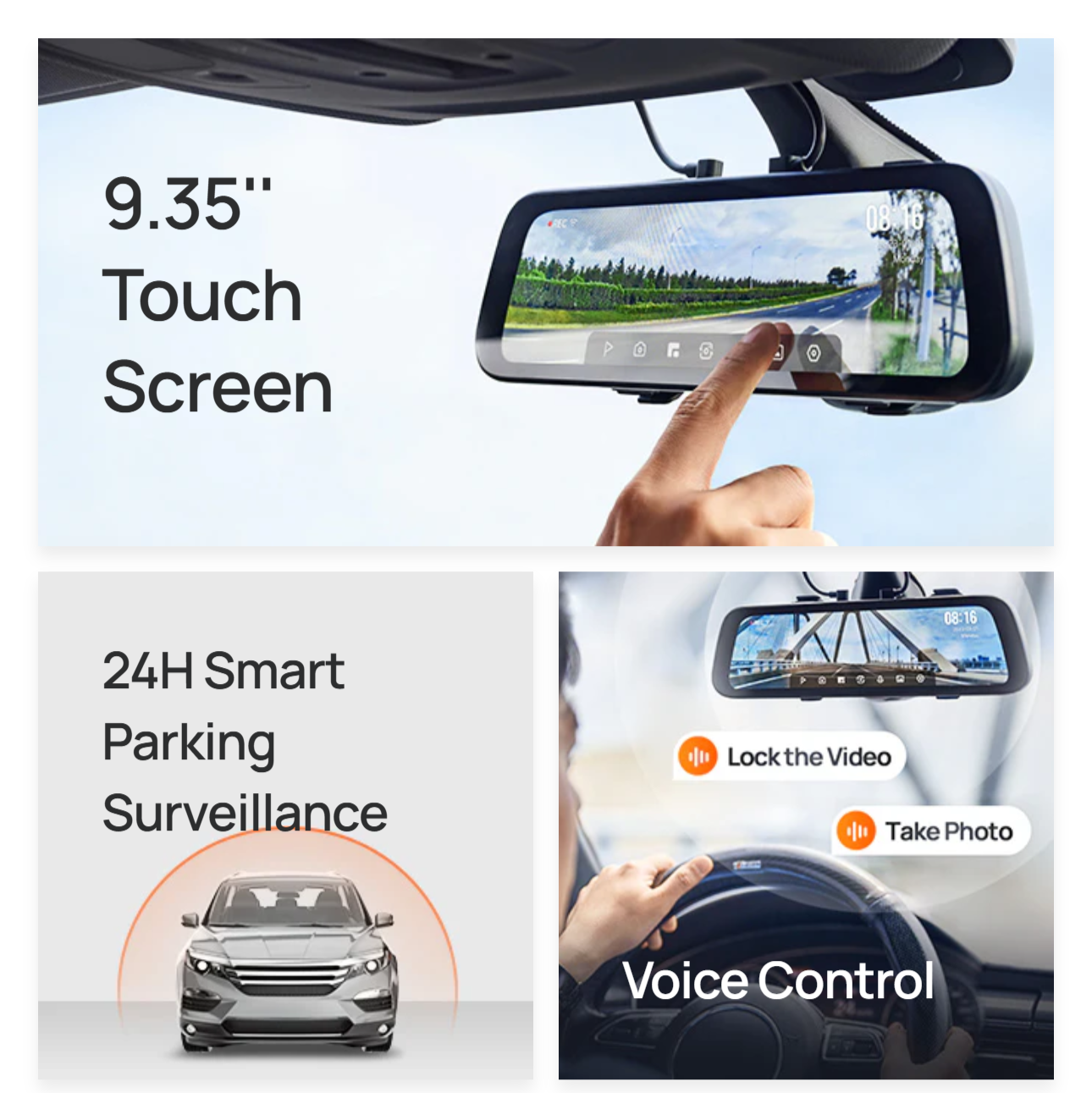 70mai Rearview Dash Cam S500 | 9.35
