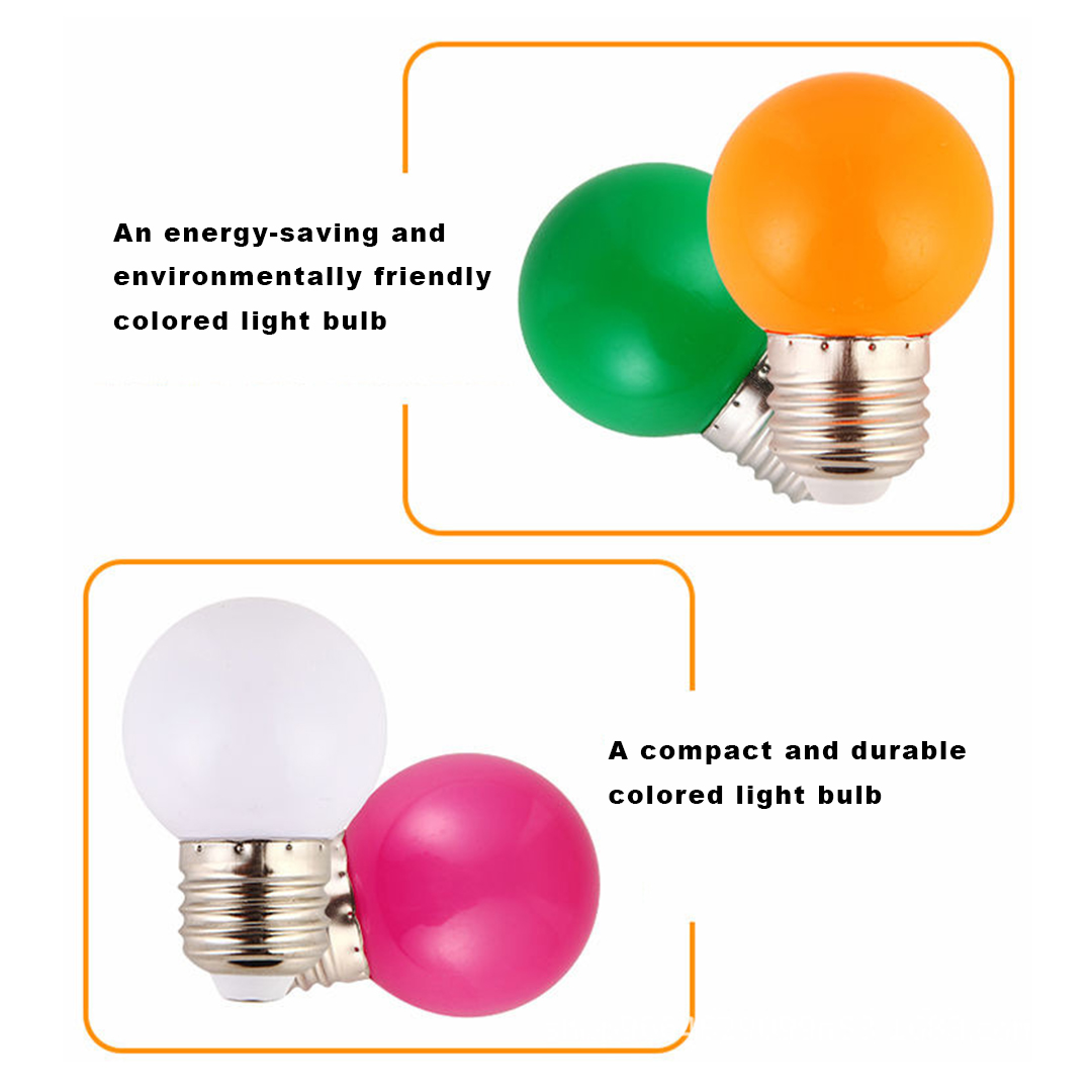 3W Led Colour Bulb Lampu Raya E27 Mentol Lampu Hiasan Hari Raya Warna ...