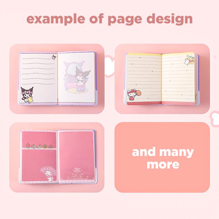 Whitespace Sanrio Color Pages Notebook 156 pages Cute Cartoon Planner ...