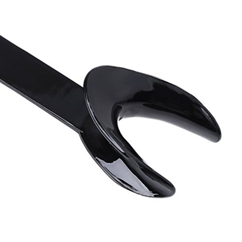 Surginstruments Double-Head Cheek Lip Retractor – Stainless Steel Dental Mouth Opener (Black, 2 Pcs)