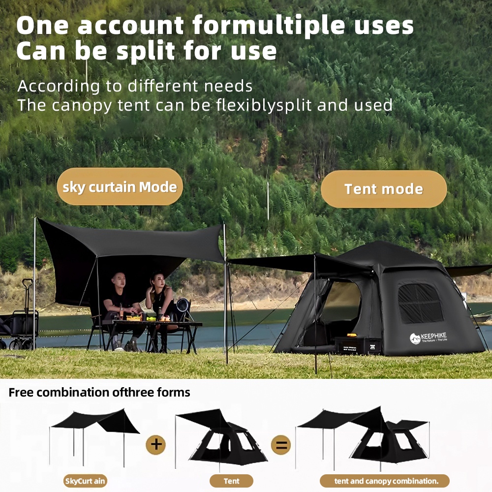 KEEPHIKE Automatic Tent Outdoor Foldable Sun-Proof And Rain-Proof Can ...