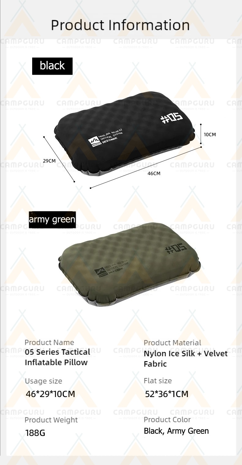 ShineTrip 05 Series Tactical Sponge Air Pillow Inflatable Neck ...