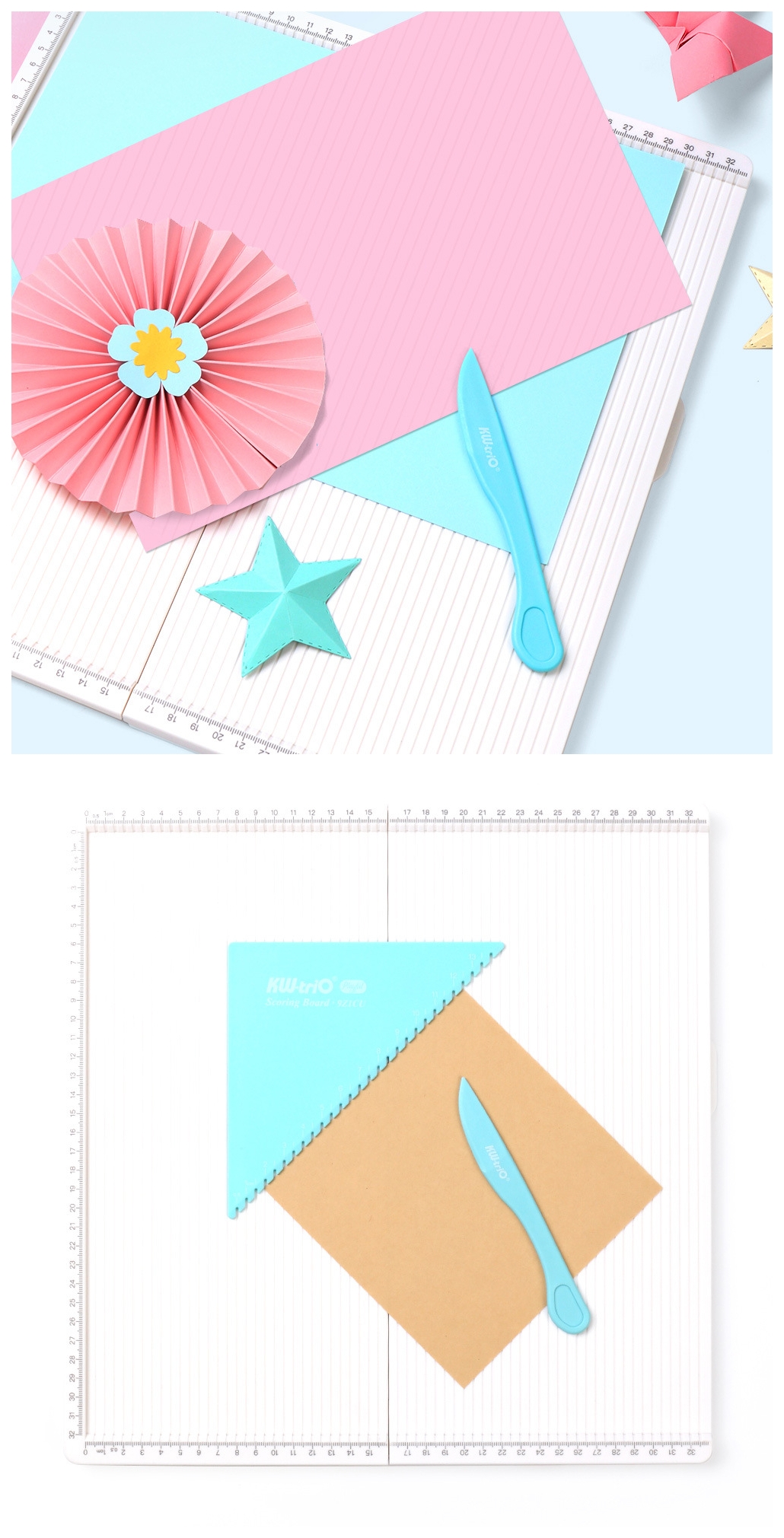 Creative 2-in-1 Foldable Scoring Board DIY Paper Craft Origami Handmade ...