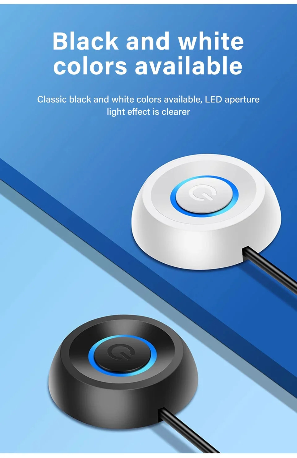Computer Desktop PC External Led Switch Soft Blue External On/Off ...