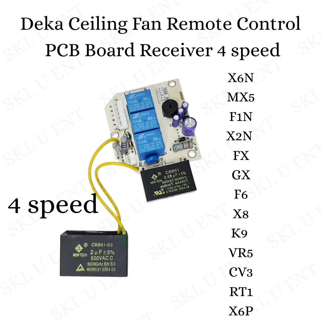 Deka Ceiling Fan Remote Control/ PCB Board Receiver 3speed/PCB Board ...