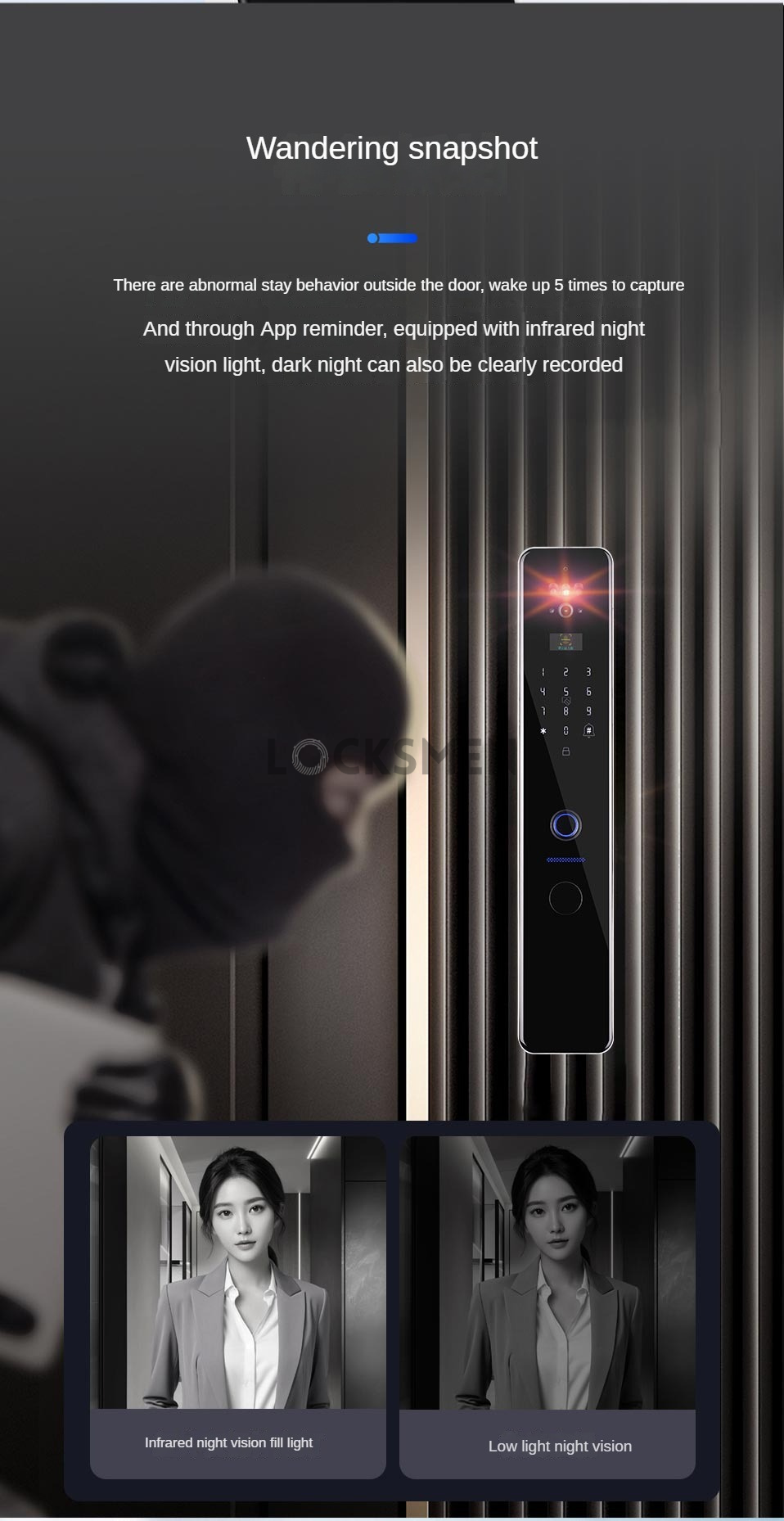 LOCKSMEN S801 Face Id Unlock | Slim Profile DIGITAL SMART LOCK | Shopee ...