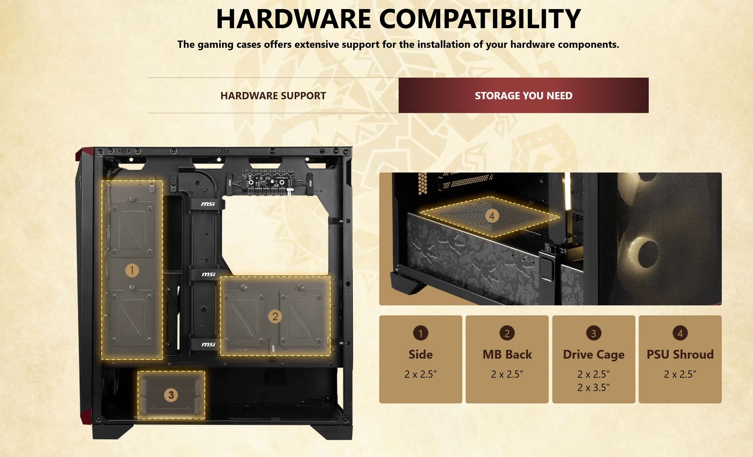 Msi MPG GUNGNIR 300 MONSTER HUNTER EDITION PC Cases | Shopee Malaysia
