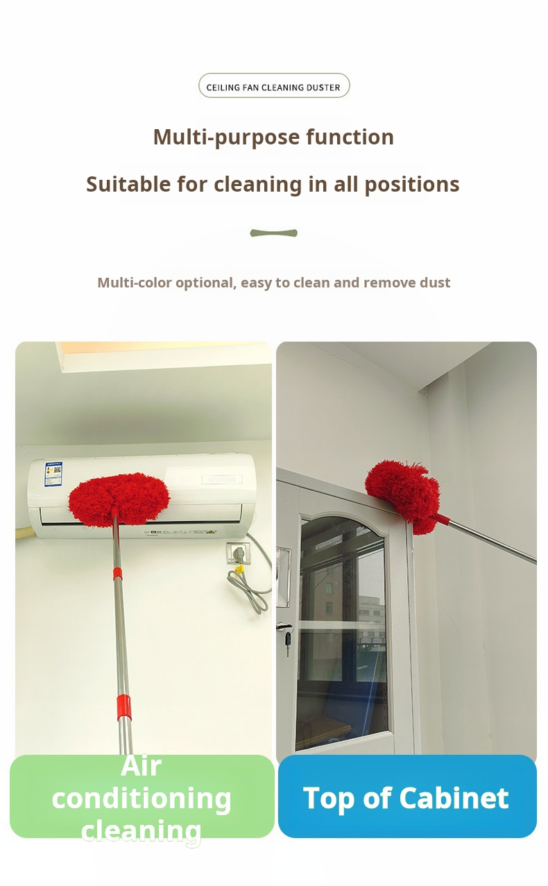 Penyapu Kipas Syiling Ceiling Fan Duster Fan Cleaner Brush Dust ...