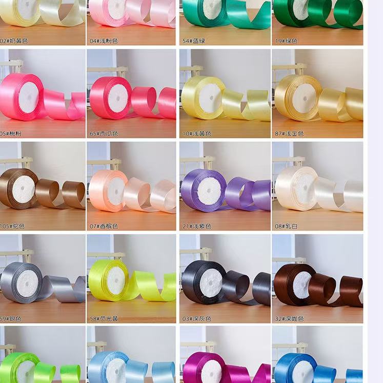 22M 4CM Satin Ribbon Riben Reben Ribben Satin Organza Gift Flower ...