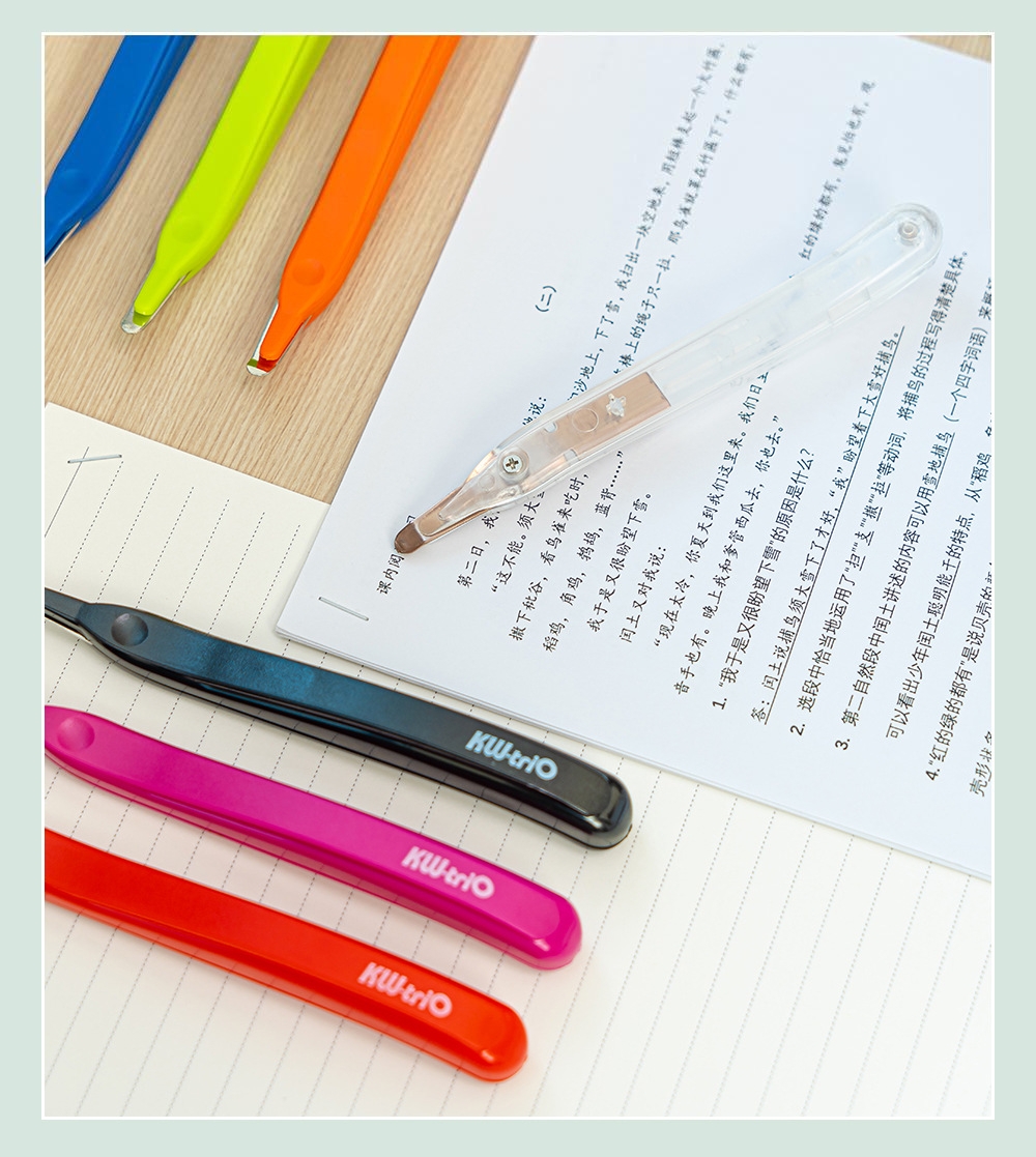 Creative Colourful Portable Pen Shape Less Effort Staples Remover ...