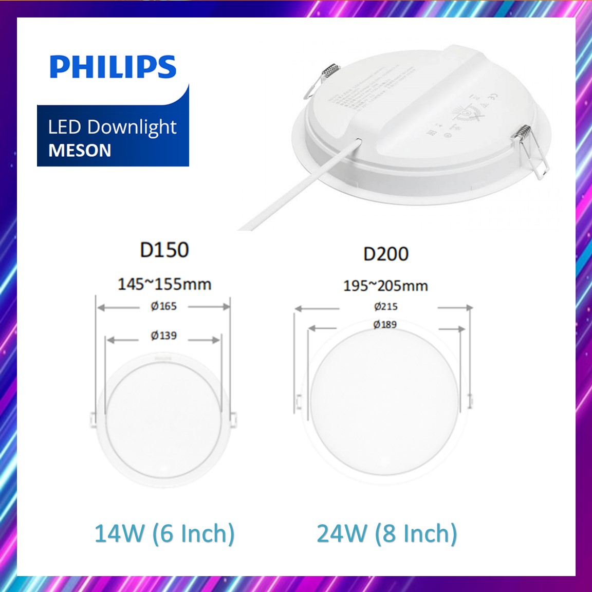 Philips 13w 17w 24w MESON LED downlight 5