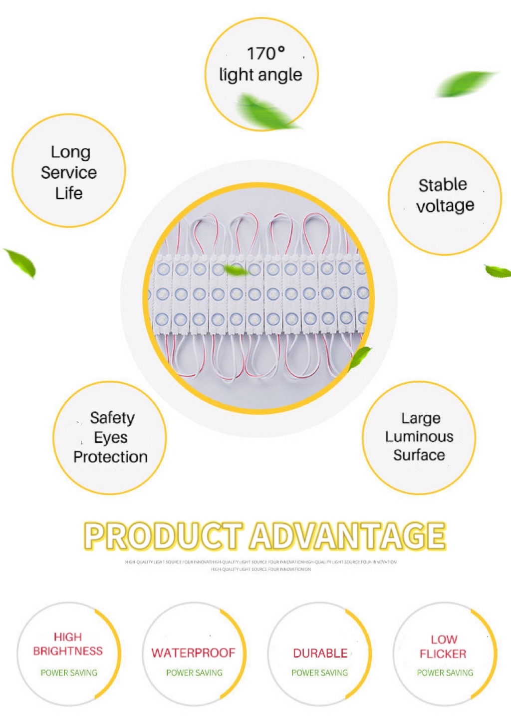 (READY STOCK) 3 Led 6113-2835 injection molding module high brightness ...