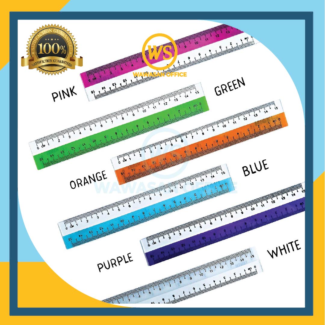 Kidario Straight Ruler / Flexible Ruler / Plastic Ruler / Soft Ruler ...
