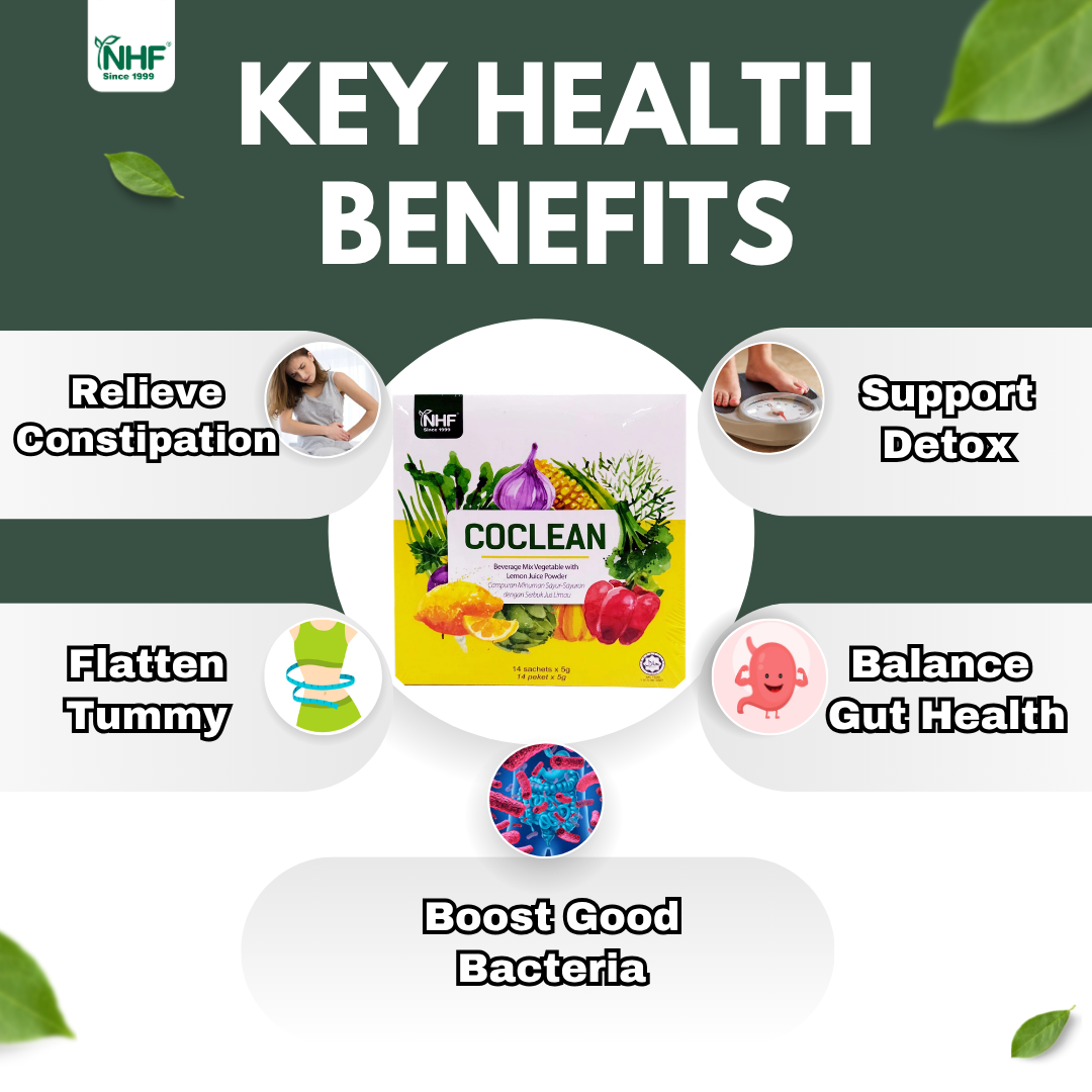 NHF CoClean (14 Sachets) Natural Relieve Constipation Detox Slimming ...