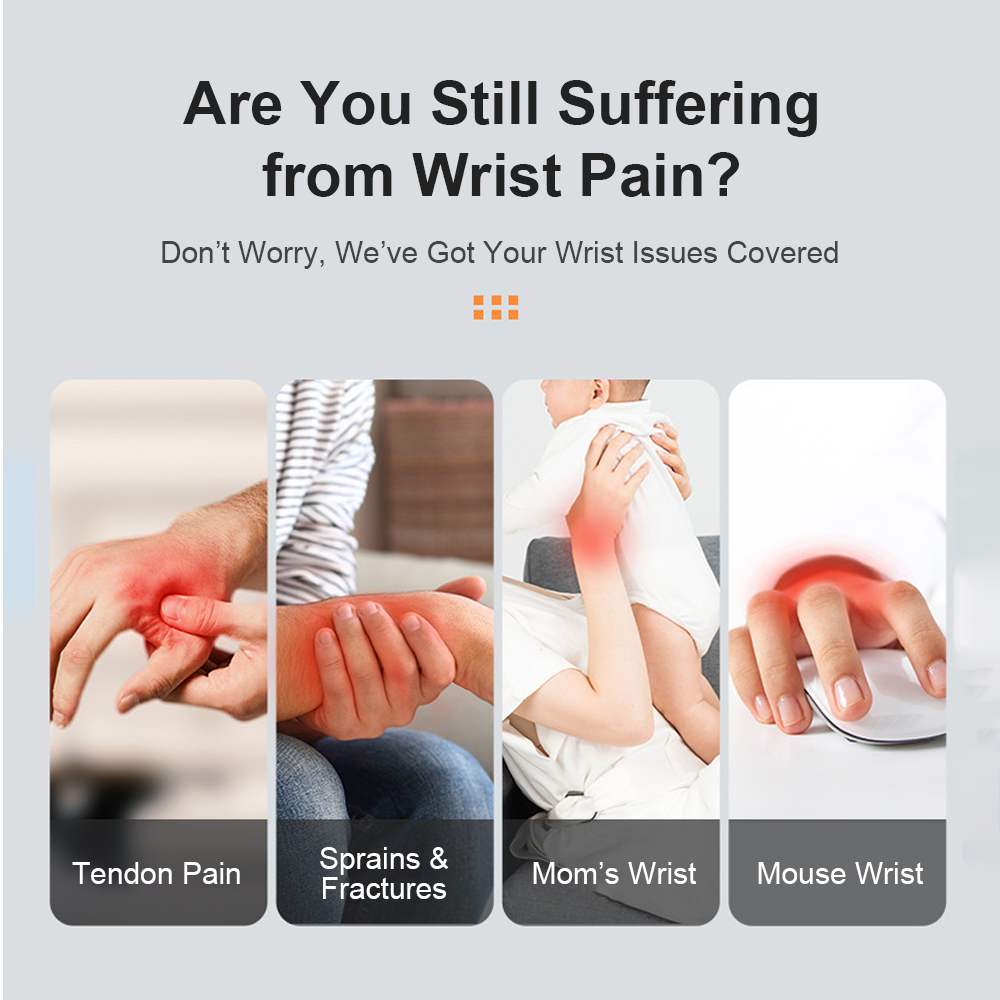 Wrist Brace with Curved Aluminum Splint Breathable Compression for ...