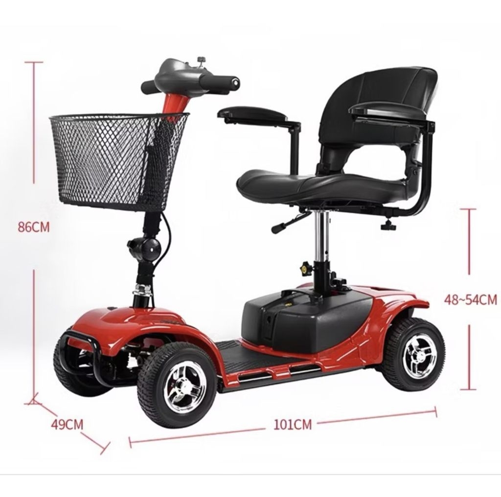 RydoEbike Electric Scooter Wheelchair for Elderly | 4 Wheels OKU ...