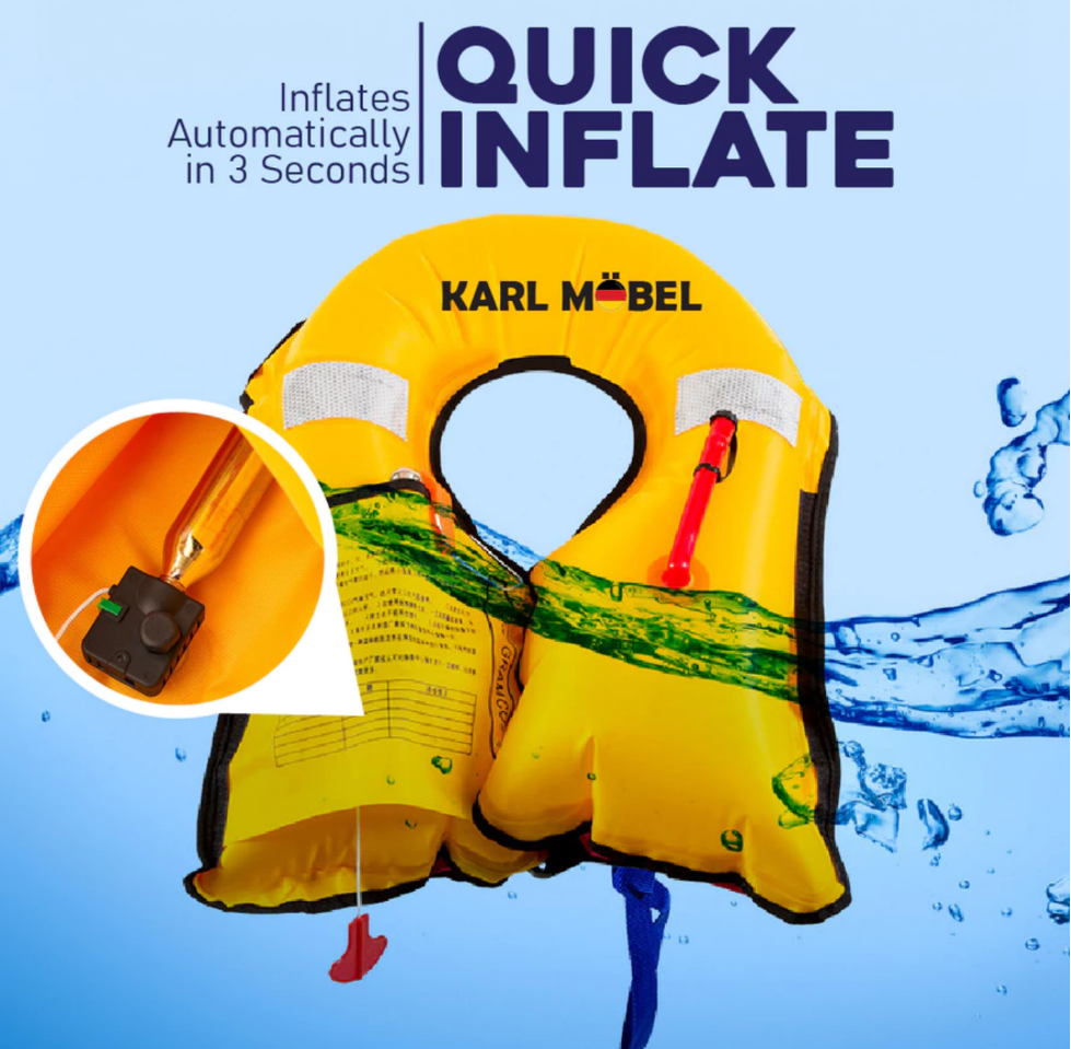 Automatic inflatable life jacket professional portable adult life ...