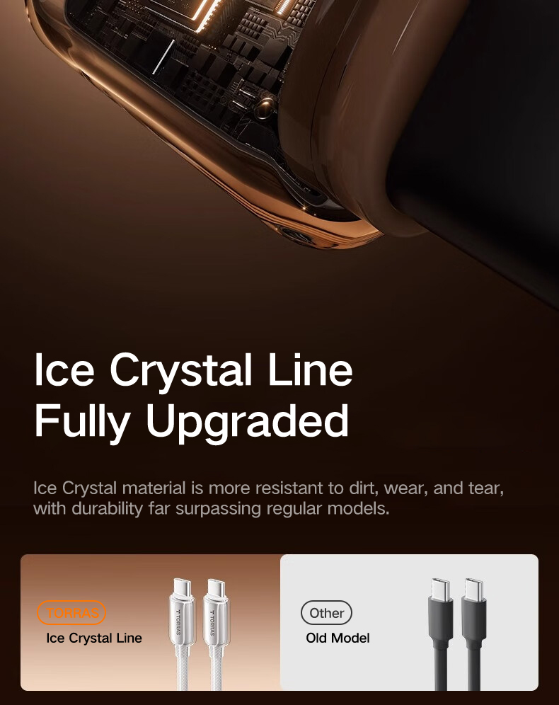 TORRAS ICEFLOW USB Type C Fast Charging Cable 1.2m Military Grade ...