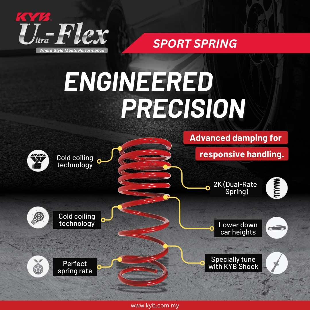 KYB ULTRA FLEX PERODUA AXIA, BEZZA PERFORMANCE LOWERED SPRING (4 PCS ...