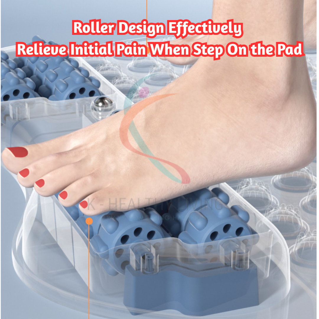 Foot Massage Pad Upgrade with Roller Foot Sole Premium TPE Exercise ...