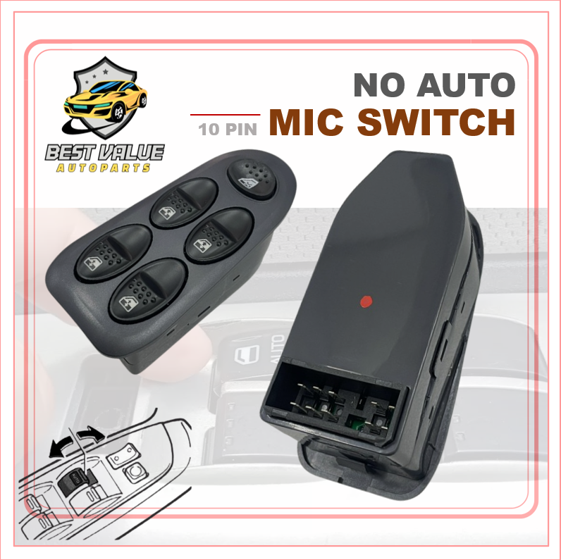 Power Window Main Switch Proton Waja Driver Side 10 Pin Auto Ready ...
