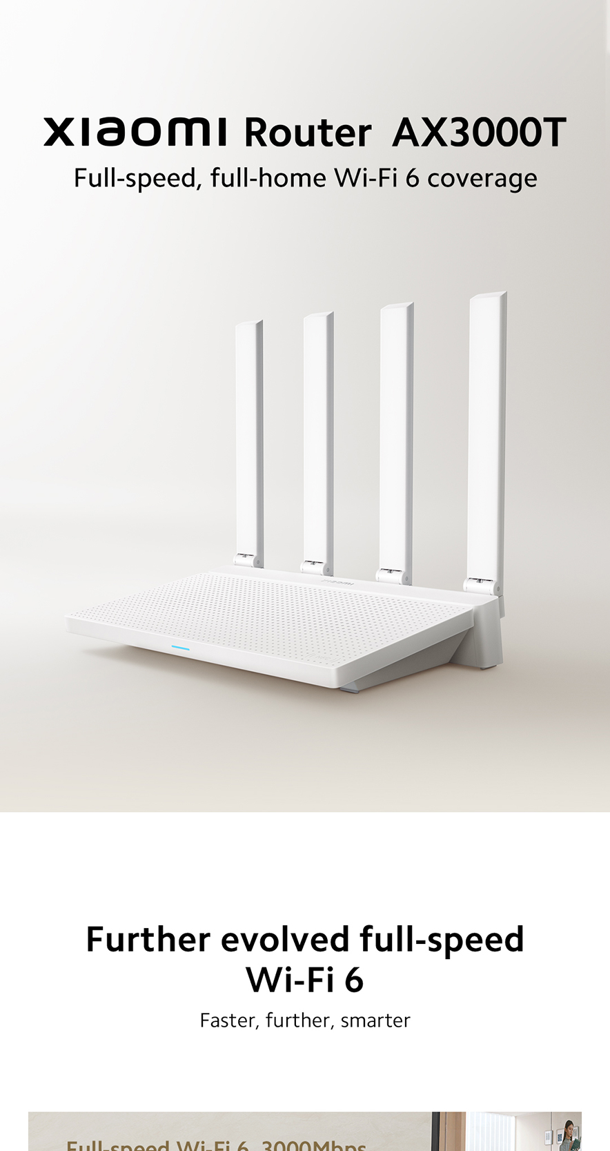 Xiaomi Router AX3000T |Full-Speed Wi-Fi 6 '2+1' 5G Band Antennae 12nm ...