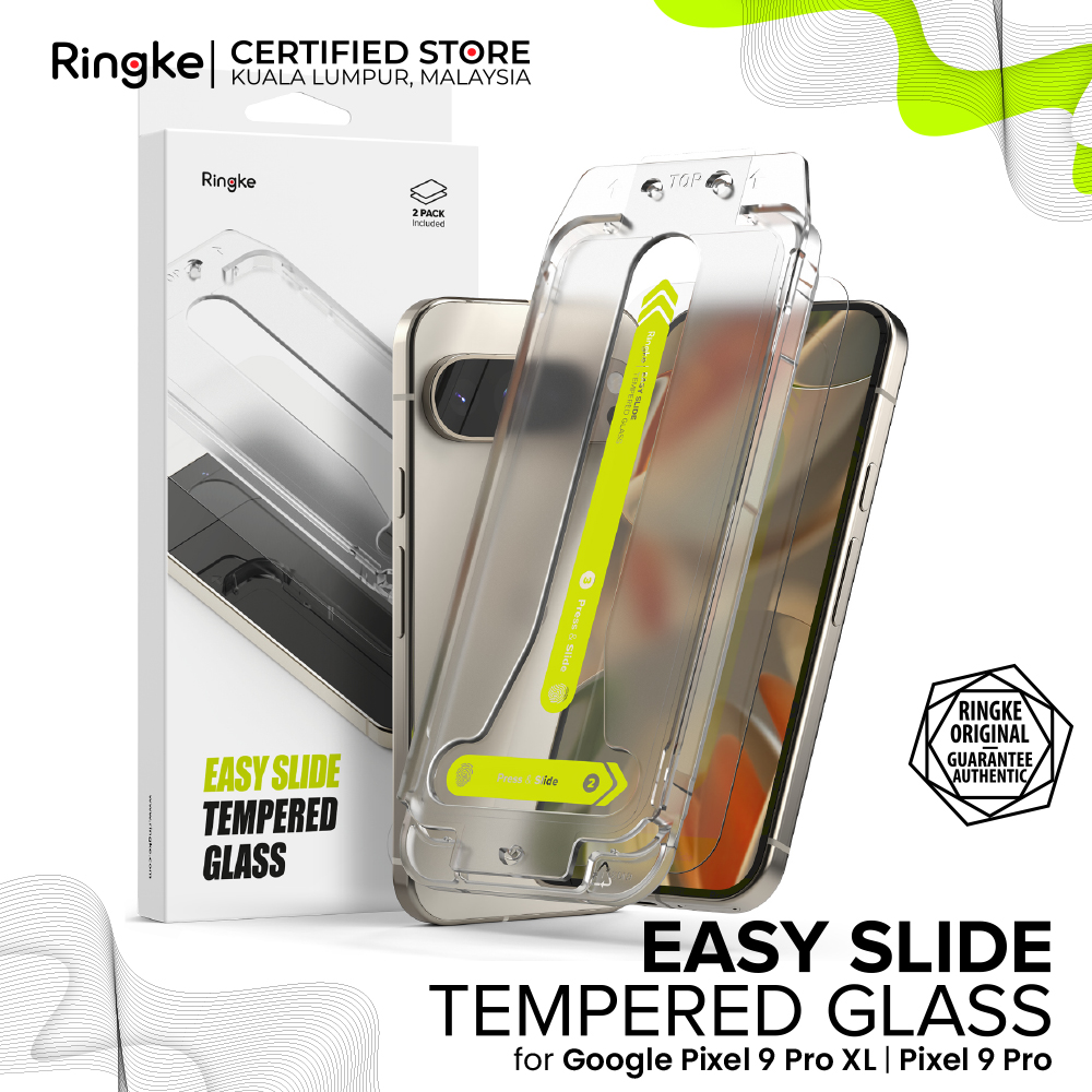 RINGKE® EASY SLIDE TEMPERED GLASS Zero Changes Failure Google Pixel 9