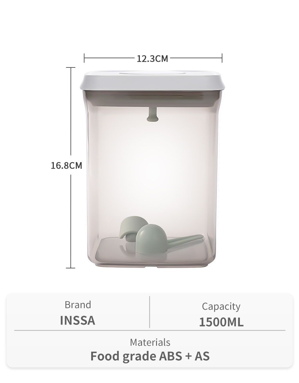 Simplus Airtight Food Storage Container | One-button Press | UV ...