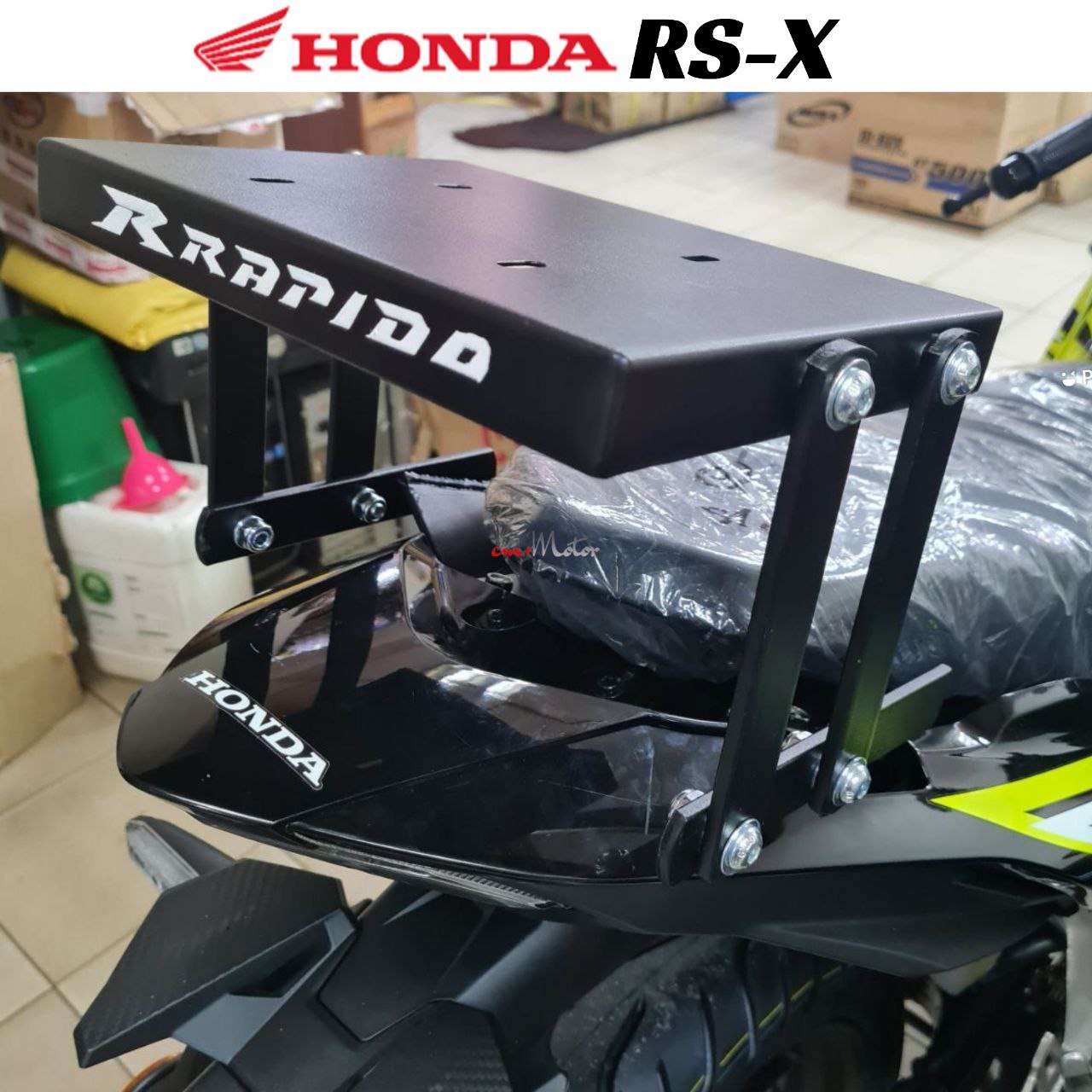 BKP 30L Top Box Motorcycle+Rapido Adjustable Rack Y15ZR 135LC Avantiz ...