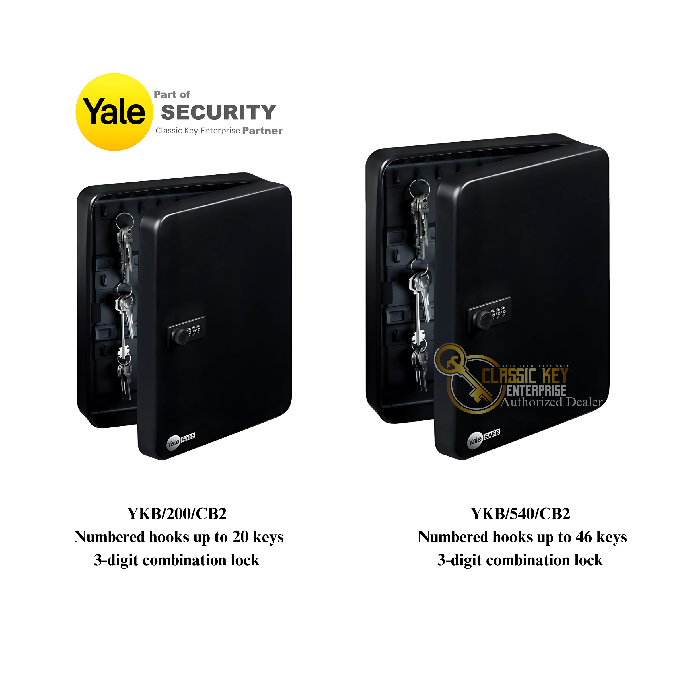 Yale key box holder combination lock YKB-540-CB2 Size Small - Medium ...