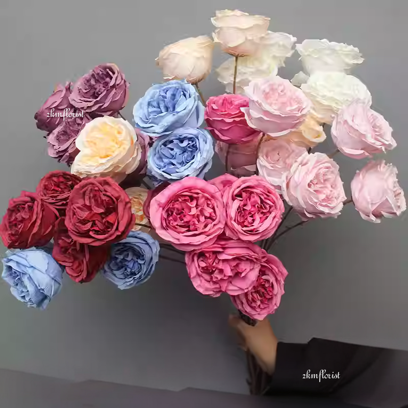 ENGLISH AUSTIN ARTIFICIAL FLOWER Bouquet Living Home Decor Decoration ...