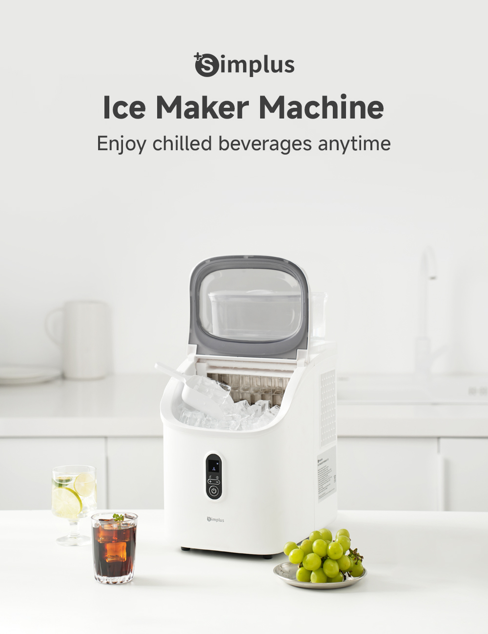 Simplus Smart Ice Holder Water Jug Holder for Ice Maker Machine 2 ...