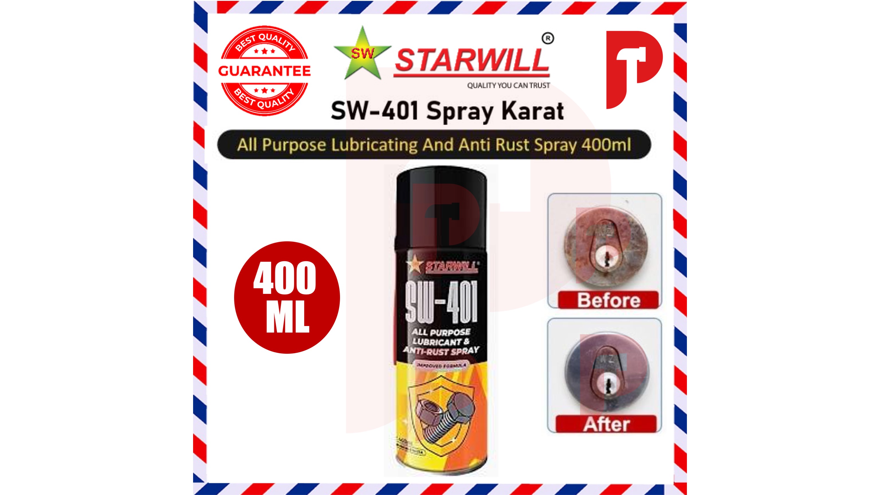 STARWILL SW-401 ANTI RUST SPRAY 🔥 Ready Stocks 🔥 ALL PURPOSE LUBRICANT ...