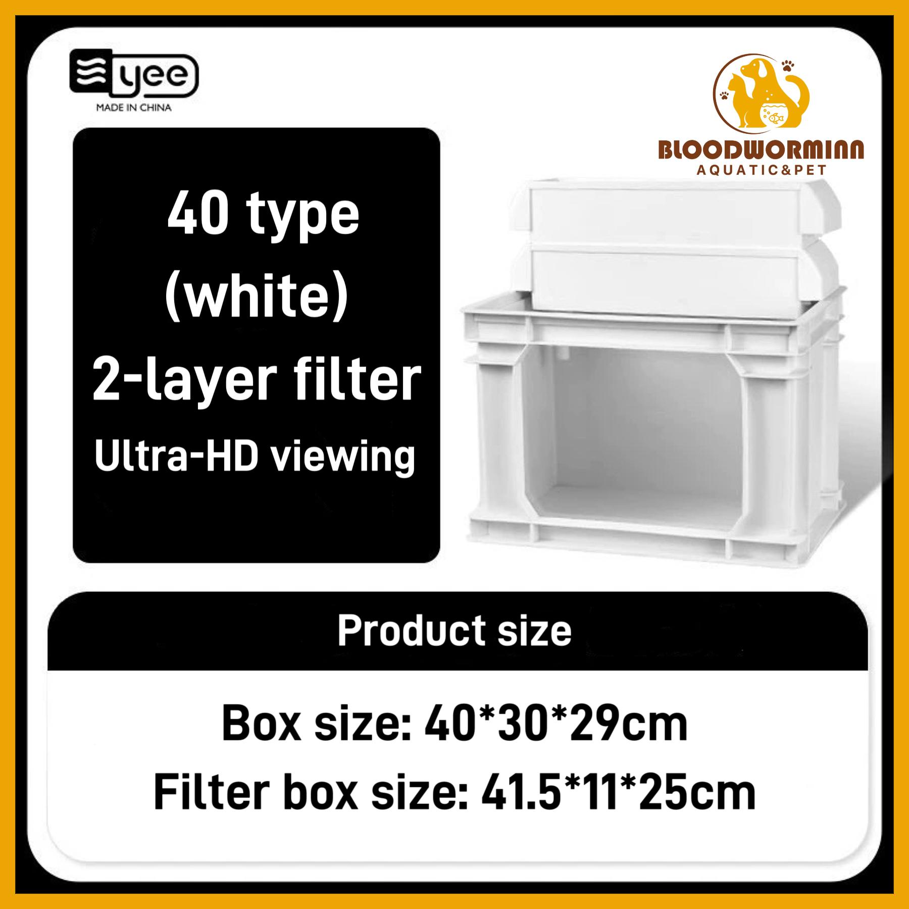 YEE Aquarium turtle box with filter tank emergency box turtle basin ...