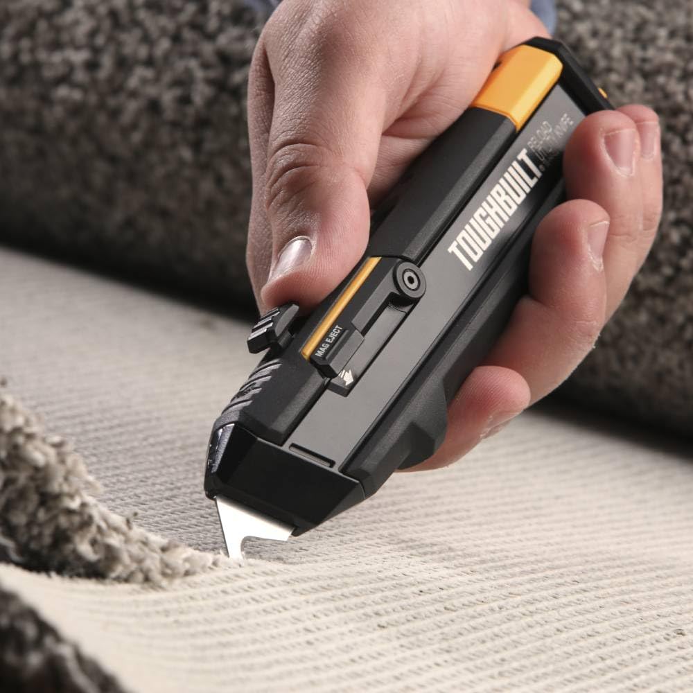 TOUGHBUILT Reload Utility Knife + 2 Blade Mags TB-H4S2-03 Retractable ...